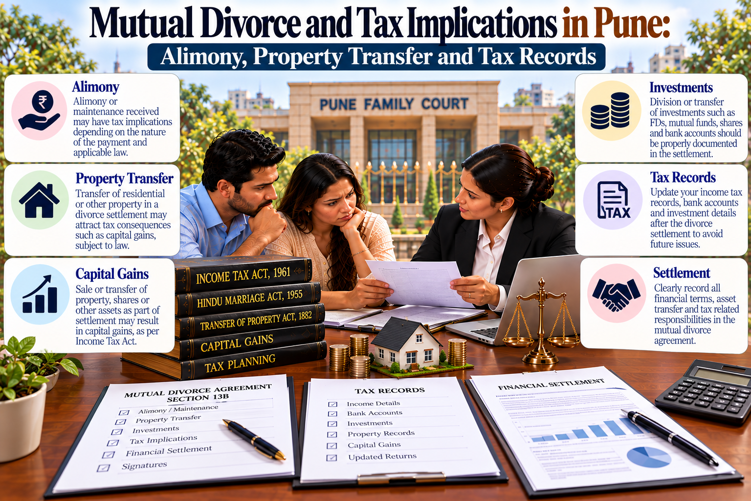 Mutual Divorce and Tax Implications in Pune: Alimony, Property Transfer and Tax Records